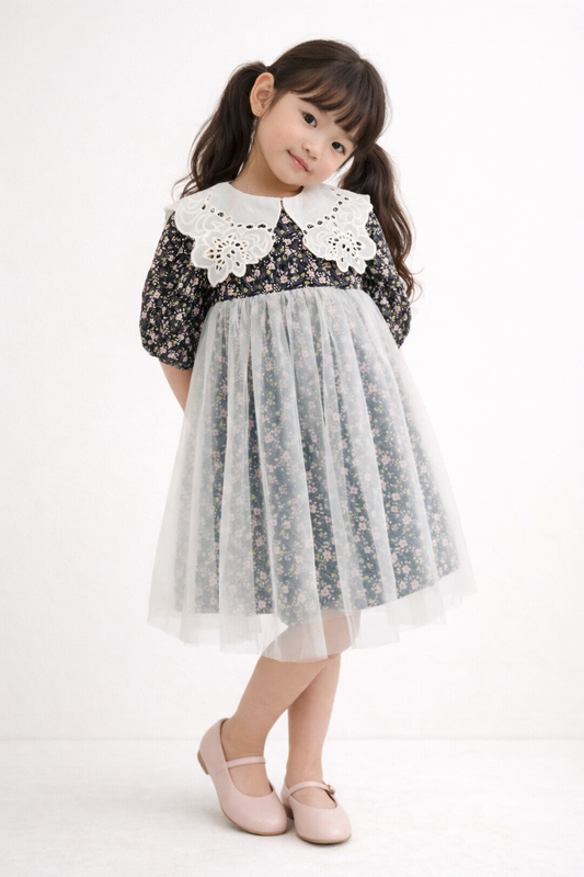 VESTIDO JARDIN DE MEDIANOCHE - VFN012