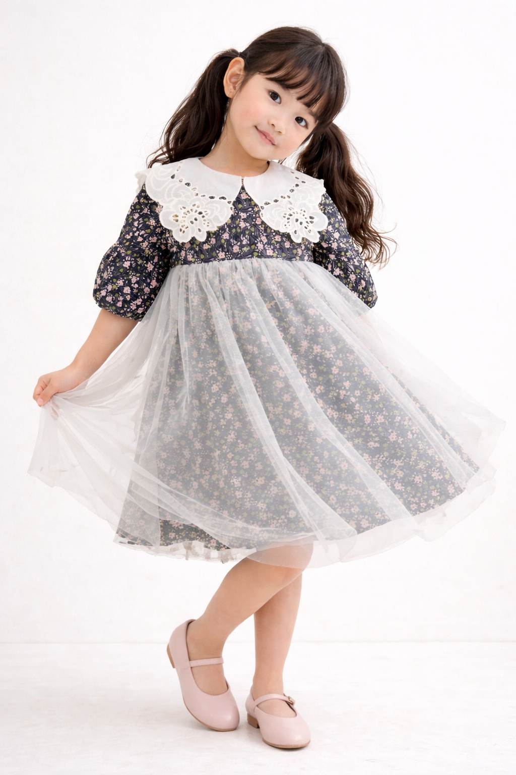VESTIDO JARDIN DE MEDIANOCHE - VFN012