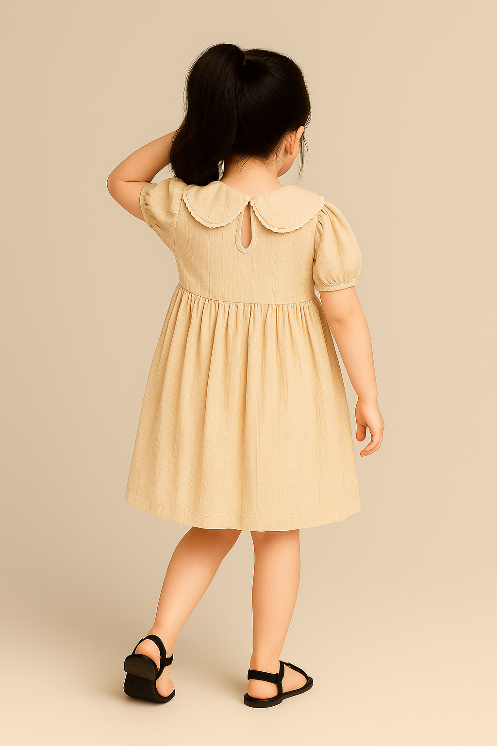 VESTIDO PÉTALO DE TRIGO - VK081