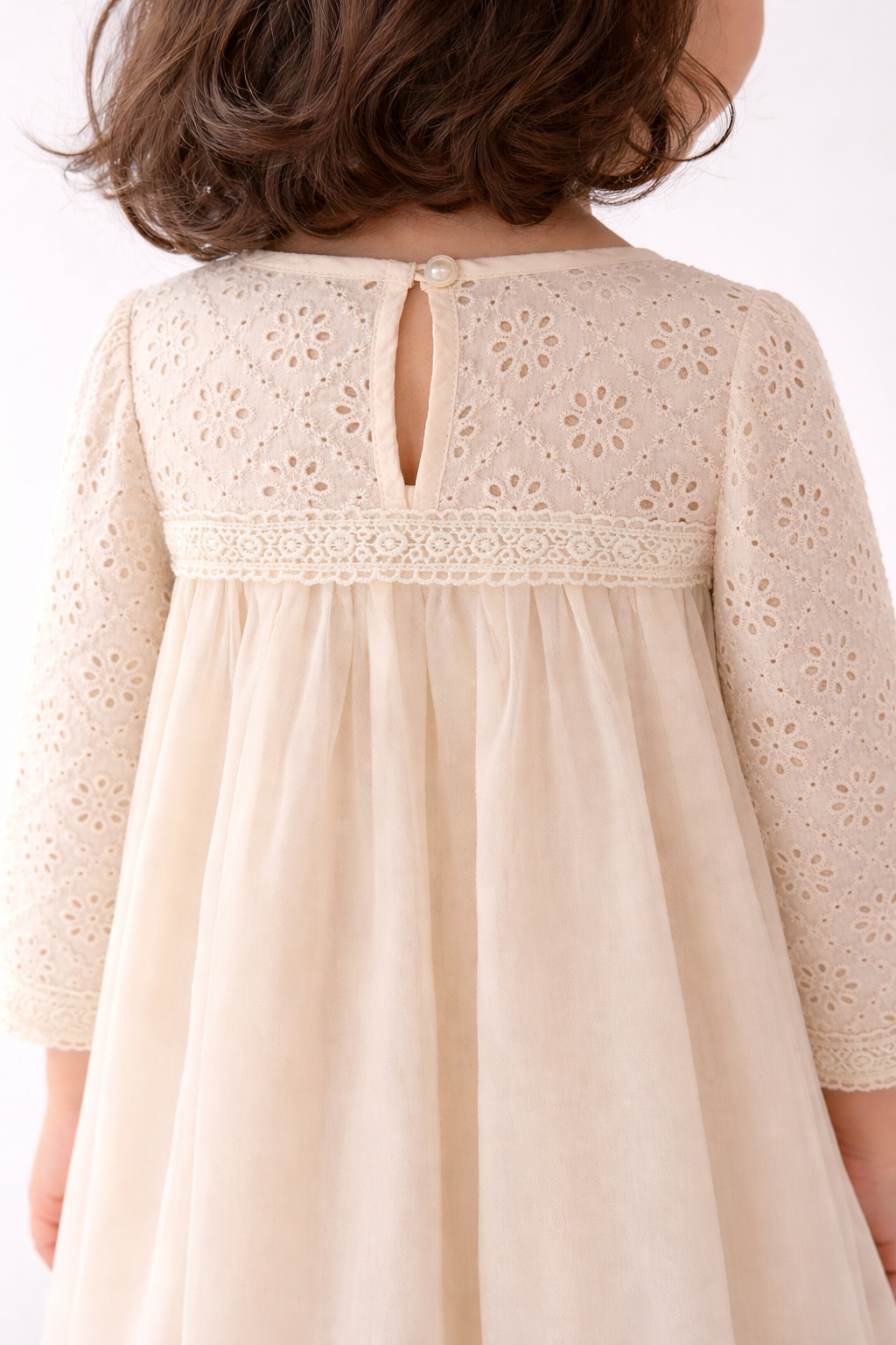 VESTIDO CREMA DE NUBE - VBM009