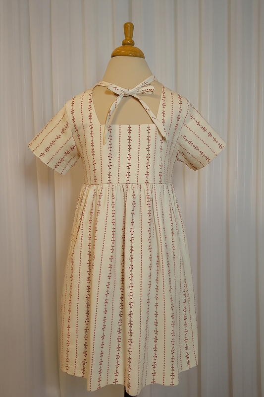 VESTIDO RAMILLETE CARMESÍ  - VV077